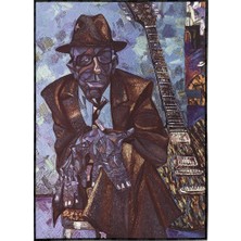 SHOP365 Caz Ünlü Müzisyenler Yağlı Boya Görünümlü Poster P-004640