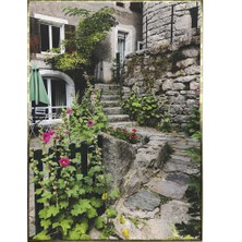 SHOP365 Fransa'da Eski Köy ve Köy Evleri Manzarası Poster P-004623