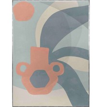 SHOP365 Çömlek ve Şekiller Pastel Renkler Modern Poster P-004442