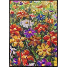 SHOP365 Renkli Kır Çiçekleri Doğa Yağlı Boya Görünümlü Poster P-000007