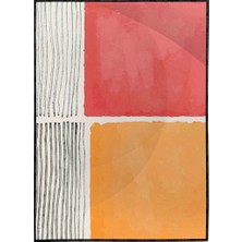 SHOP365 Fırça Darbeleri ve Şekiller Pastel Renkler Modern Poster P-004434