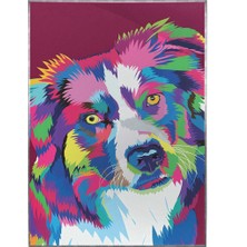 SHOP365 Sevimli Renkli Köpek Pop Art Poster P-000166