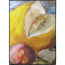 SHOP365 Meyveler Natürmort Yağlı Boya Görünümlü Dekoratif Poster P-004529