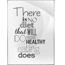 SHOP365 There Is No Diet..ingilizce Yazı Beslenme Diyet Dekoratif Poster P-004564