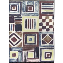 SHOP365 Geometrik Şekiller Teknik Yağlı Boya Görünümlü Illüstrasyon Poster P-004498