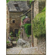 SHOP365 Ortaçağ Kasaba Evleri Fransa Manzara Poster P-000025