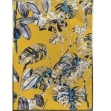 SHOP365 Tropikal Yapraklar Renkli Tasarım Modern Sanat Tuval-Dikey- Poster P-000137