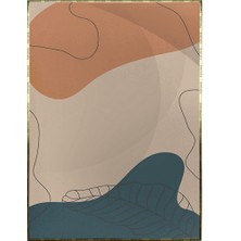 SHOP365 Bitkiler ve Şekiller Dekoratif Pastel Renkler Modern Poster P-000191