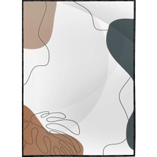 SHOP365 Bitkiler ve Şekiller Dekoratif Pastel Renkler Modern Poster P-000194