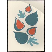 SHOP365 Natürmort Illüstrasyon Çizim Pastel Renkler Modern Sanat Tuval Poster P-000419