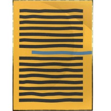 SHOP365 Çizgiler Sarı Renkler Modern Poster P-000648