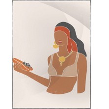SHOP365 Yaz Modası Kadın Pastel Renkler Modern Poster P-000307