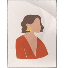 SHOP365 Şık Moda Kadın Pastel Renkler Modern Poster P-000313