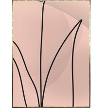 SHOP365 Doğa Çizim Pembe Renkler Modern Illüstrasyon Poster P-000328