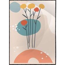 SHOP365 Çağdaş Sanat Pastel Renkler Modern Sanat Tuval Poster P-000437