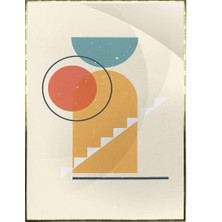 SHOP365 Çağdaş Sanat Pastel Renkler Modern Sanat Tuval Poster P-000440