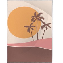 SHOP365 Renkli Çizimler Manzara Illüstrasyon Modern Sanat Tuval Poster P-000524