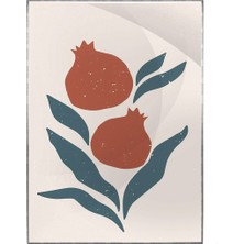 SHOP365 Natürmort Illüstrasyon Çizim Pastel Renkler Çağdaş Sanat - Modern Sanat Tuval Poster P-00030