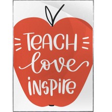 SHOP365 Öğretmen Sevgisi Temalı Illüstrasyon Tasarım Poster P-000517