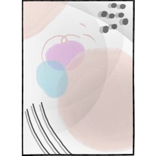 SHOP365 Renkli Şekiller Dokular Modern Poster P-000615