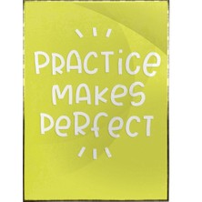 SHOP365 Practice Makes Perfect Ingilizce Yazı Motivasyon Poster P-000631