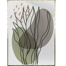 SHOP365 Bitki Yapraklar ve Şekiller Modern Poster P-001116