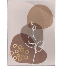 SHOP365 Yapraklar ve Şekiller Modern Poster P-001133