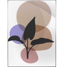 SHOP365 Bitki Yapraklar ve Şekiller Modern Poster P-002078