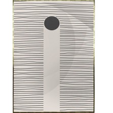 SHOP365 Şekiller ve Çizgiler Krem Gri Renkler Modern Poster P-002122