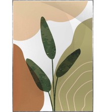 SHOP365 Yeşil Bitki ve Şekiller Illüstrasyon Modern Poster P-001608