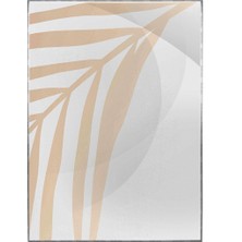 SHOP365 Tropikal Yapraklar Turuncu Tonlar Modern Poster P-000865