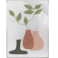 SHOP365 Yapraklar ve Şekiller Modern Poster P-001480