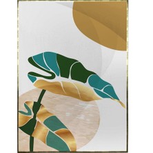 SHOP365 Yapraklar ve Şekiller Modern Poster P-002525