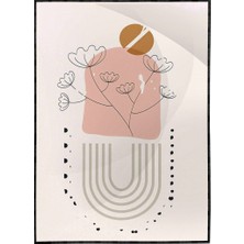 SHOP365 Doğa Bitki ve Şekiller Pastel Renkler Dekoratif Poster P-004256
