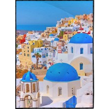 SHOP365 Yunanistan Mimarisi Santorini Manzara Poster P-000055