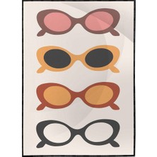 SHOP365 Renkli Çizimler Illüstrasyon Modern Sanat Tuval Poster P-000561