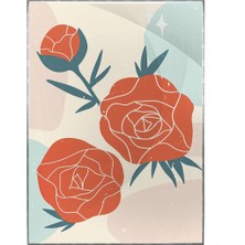 SHOP365 Çağdaş Sanat Pastel Renkler Modern Sanat Tuval Poster P-000443