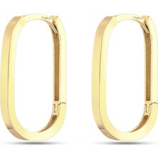 Moom Mücevherat Kadın 14 Ayar Altın Halka KÜPE-MTKP2096