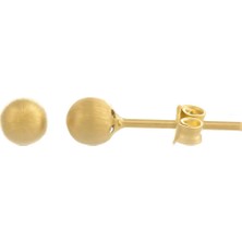 Moom Mücevherat Kadın Top  Küpe 14 Ayar ALTIN-MMKP738