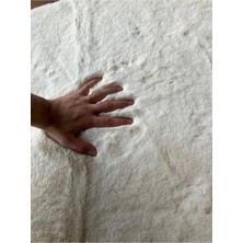 Saraz Halı Tavşan Tüyü Post Peluş Ultra Yumuşak Post Puffy Krem
