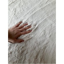 Saraz Halı Tavşan Tüyü Post Peluş Ultra Yumuşak Post Puffy Kum Beji