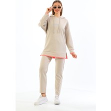 Westbound Trend Stil Kadın Eşofman Takımı-Bej