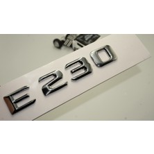 DK Tuning Benz E230 Bagaj Krom Metal 3m 3D Yazı Logo