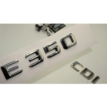 DK Tuning Benz E 350 Cdi Bagaj Krom Metal 3m 3D Yazı Logo