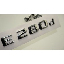 DK Tuning Benz E 280D Bagaj Krom Metal 3m 3D Yazı Logo