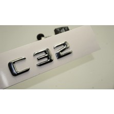 DK Tuning Benz C32 Bagaj Krom Metal 3m 3D Yazı Logo