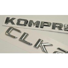 DK Tuning Benz Clk 200 Kompressor Bagaj Krom Metal 3m 3D Yazı Logo