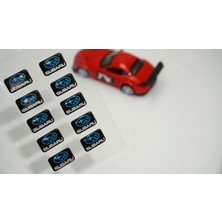 DK Tuning Subaru Logo 3D Cam Açma Torpido Konsol Ayna Çıkartma Seti