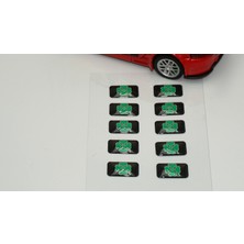 DK Tuning Alfa Romeo Yonca Logo 3D Cam Açma Torpido Konsol Ayna Çıkartma Seti