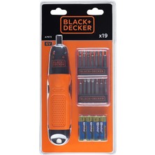 Black & Decker A7073 19'lu Pilli Vidalama ve Aksesuar Seti